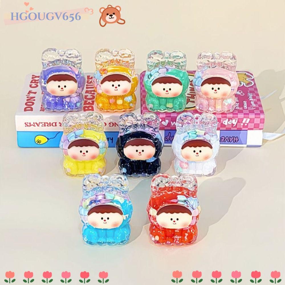 Hgougv656 Mini เครื่องประดับ, Liquid Glitter ของเล่น Lilith Quicksand ขวดตกแต่ง, Creative สีลูกปัดเรืองแสงใน Dark กล่องเดสก์ท็อปตกแต่ง