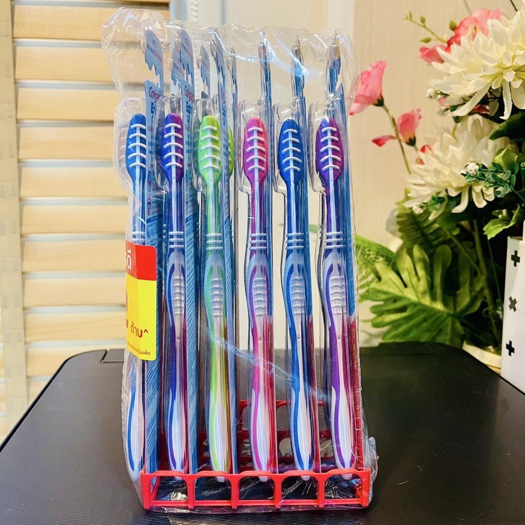 (แพค 12 ชิ้นสุดคุ้ม!!) คอลเกต แปรงสีฟัน รุ่นเอ็กตร้าคลีน ขนแปรงนุ่ม (Colgate Toothbrush Extra Clean) 10 ฟรี 2 ชิ้น ราคา ถูกที่สุด ดีลบีเคเค แกลเลอรีภาพที่ 4