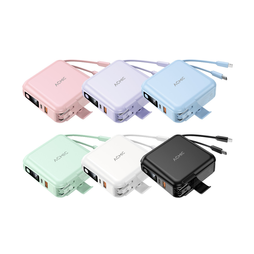 ACMIC W1501 Powerbank 15000mAh หน้าจอ LED แสดงสถานะการทำงานของแบตเตอรี่ 