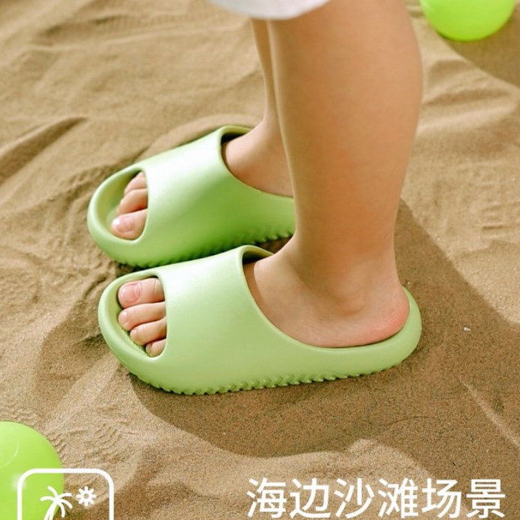 17-24เซนติเมตรเด็กชายและเด็กหญิงหลายสีรองเท้าแตะพื้นฐานลื่นห้องน้ําสไลด์กันน้ํา