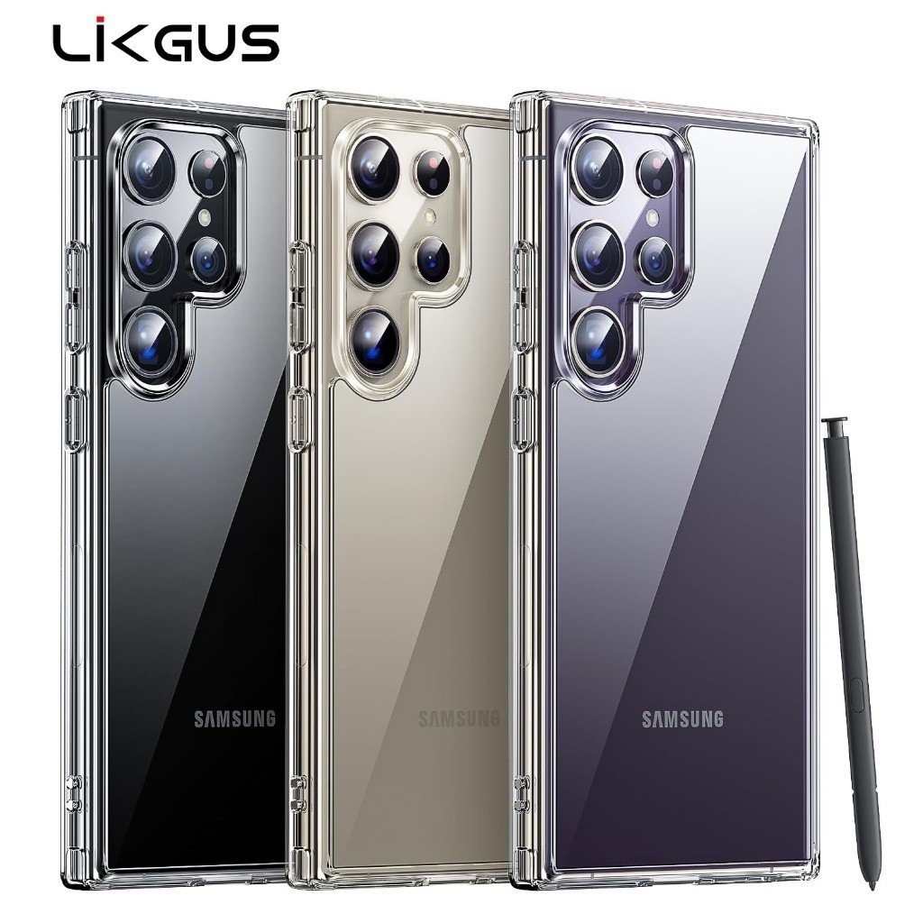 For S25 Ultra✨ LIKGUS ✨ เคส ขอบกล้องสูง สำหรับ SAMSUNG Galaxy A07 S25 S25Plus  A16 A26 A36 A56 S23Fe S24fe S24 047