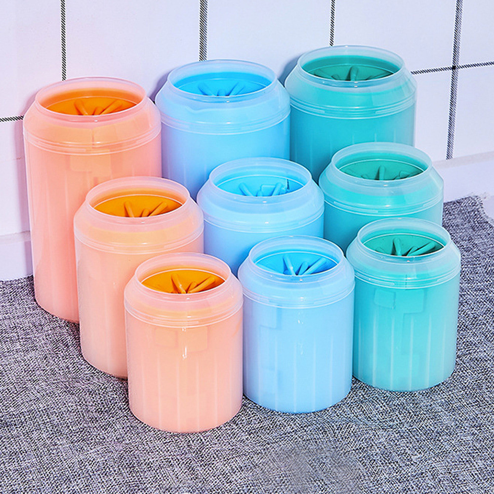 Paw Plunger Pet Paw Cleaner ซิลิโคนอ่อนนุ่มถ้วยทําความสะอาดเท้าแบบพกพาแมวสุนัข Paw Clean แปรงบ้านอุปกรณ์ปฏิบัติ 3 ขนาด - รูปที่ 5