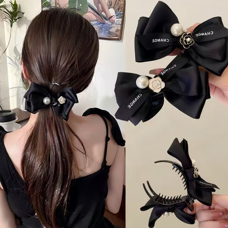 Rubuyou เครื่องประดับผมผ้าเบาหรูหรา Camellia ลูกปัดโบว์ผม Tiffs กลิ่นเล็ก ๆ น้อย ๆ Headwear