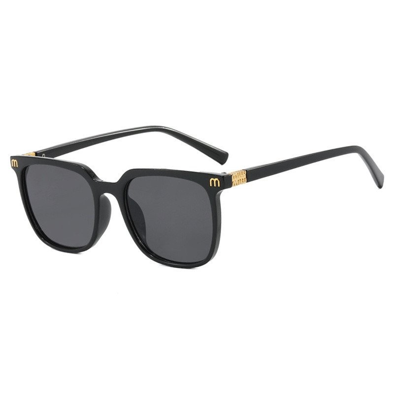 แว่นกันแดด แว่นกันแดดป้องกันรังสี UV แฟชั่นบุคลิกภาพ Xiaohongshu ทันสมัย แว่นกันแดดทรงสี่เหลี่ยม 5H8I - รูปที่ 2