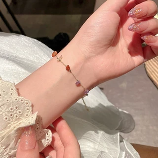 สรอยคอหิน เครื่องประดับแฟชั่นเกาหลี สําหรับผู้หญิง พร้อมส่ง