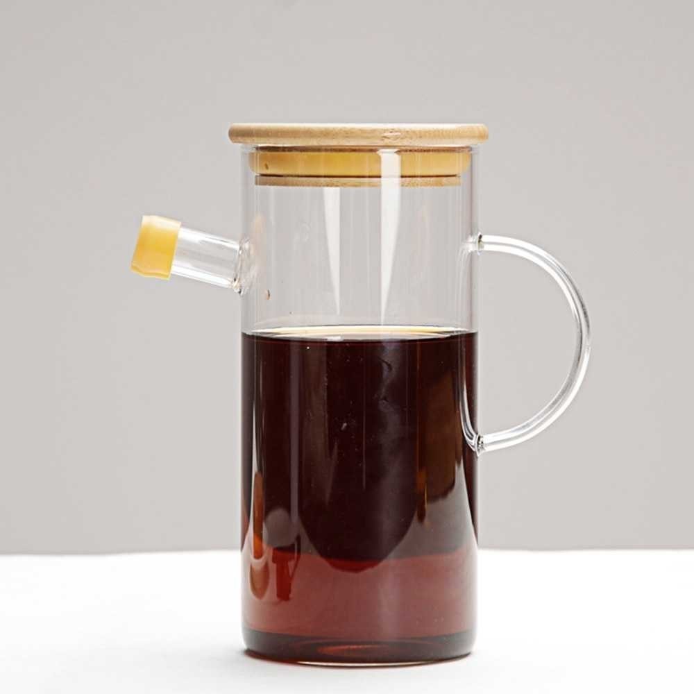 Yi Mart Type Borosilicate Glass Oil Pot Leakproof 500ml - TP500