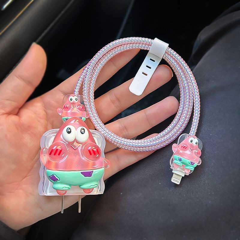 น่ารัก Patrick Star Charger Protector สําหรับ VIVO 18w 33w 66W V27e Charger กรณี V8073L0A0 80W สําหร