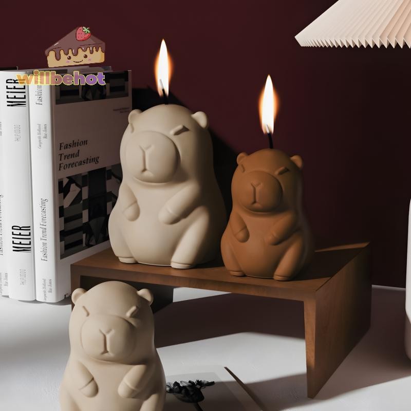 [Willbehot-t] แม่พิมพ์ Capybara 3D Capybara Mousse เค้กแม่พิมพ์ซิลิโคน Capybara แม่พิมพ์สัตว์แม่พิมพ์เทียนสําหรับมูสเค้กไอศกรีมแม่พิมพ์ [ใหม่] - รูปที่ 2