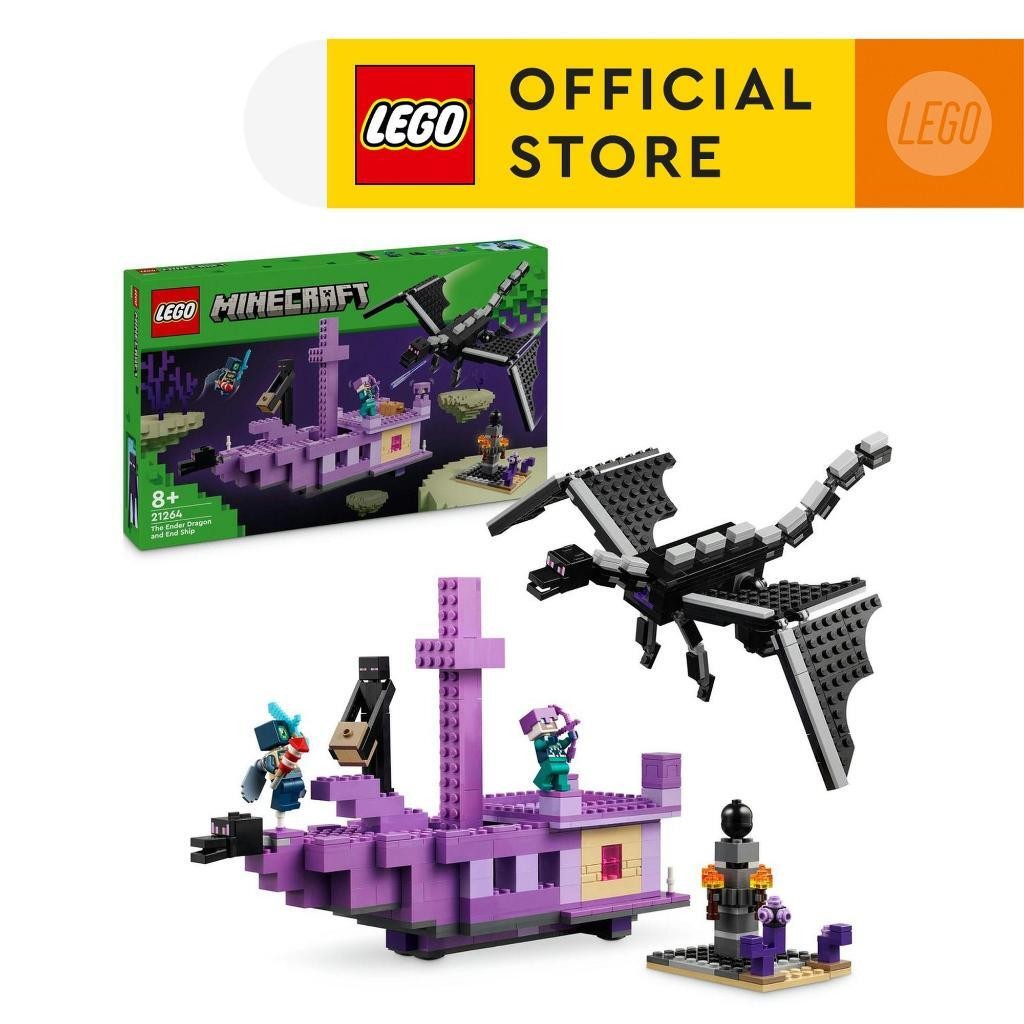 JUZ LEGO Minecraft 21264 The Ender Dragon and End Ship 657 ชิ้น