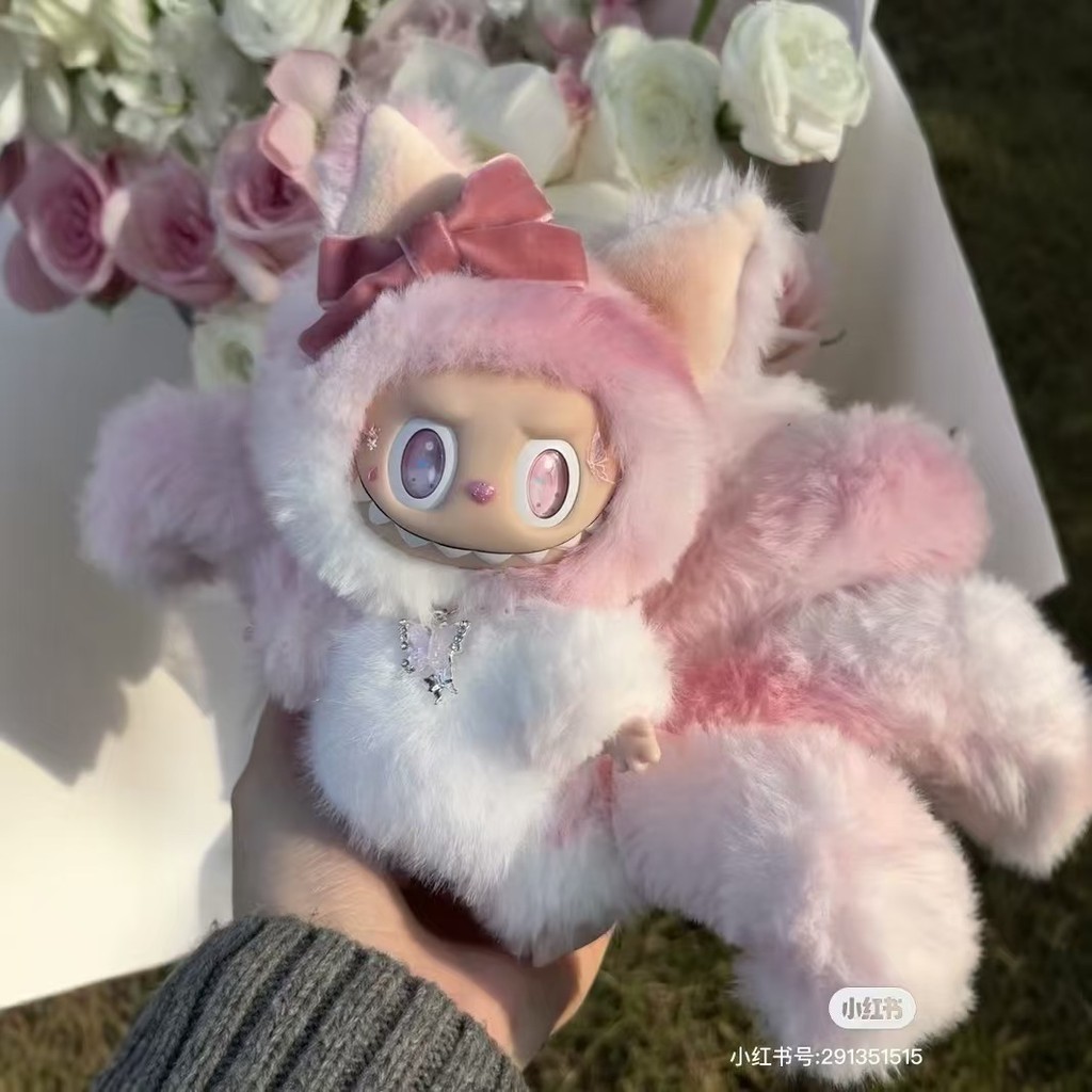 Real Nine-Tailed Fox labu 123rd Generation อินเทรนด์เล่น Mystery Box Zimomo ของเล่นตุ๊กตาไวนิล