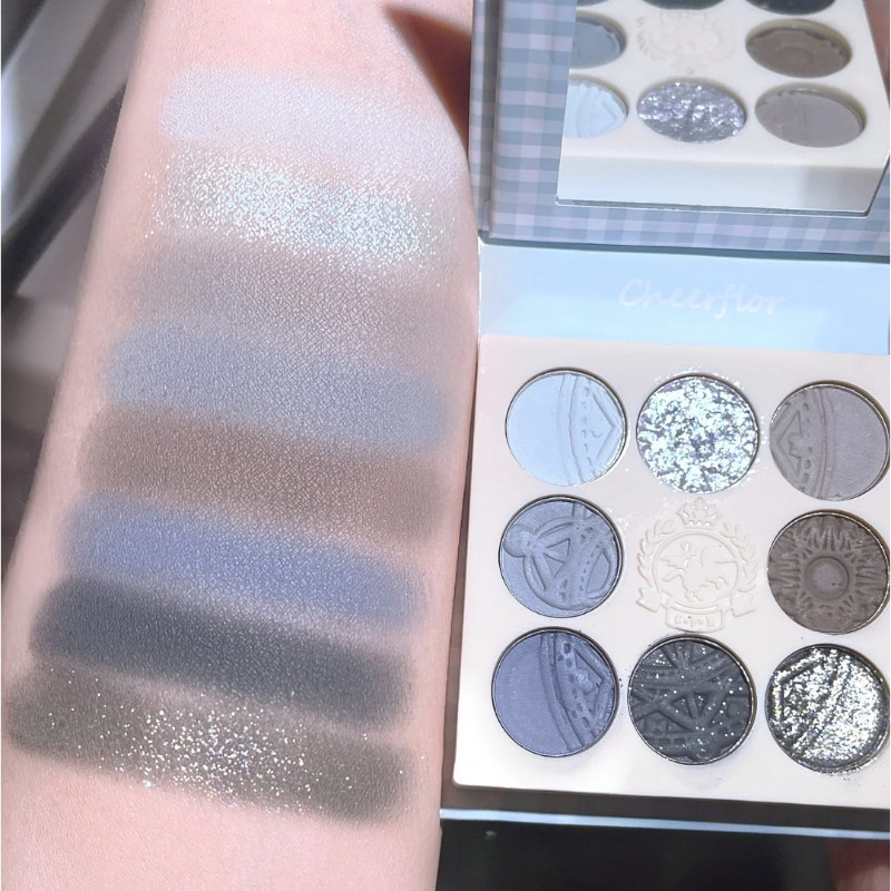 CHEERFLOR อายแชโดว์ Disc Teal อายแชโดว์ไฮไลท์แฟลชแองเจิลบรรเทา - รูปที่ 3