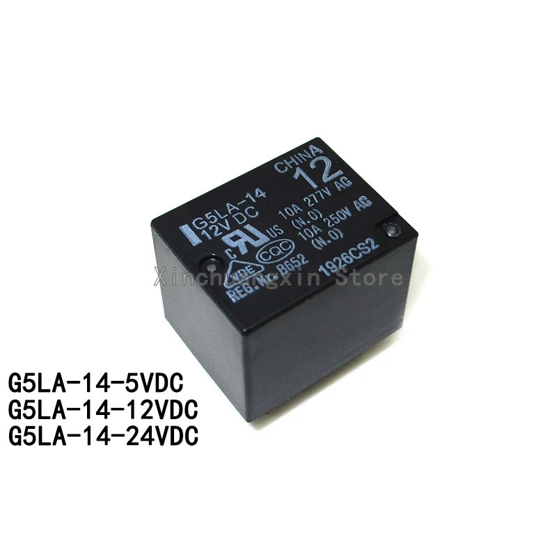 1PCS G5LA-14-12VDC G5LA-14-5VDC G5LA-14-24VDC 10A5 pins 1 เปิด 1 ปิดรีเลย์