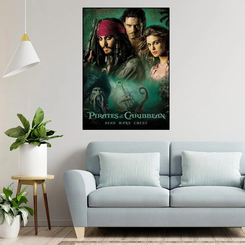 Aesthetic Poster - Pirates of the Caribbean Vintage Art Wall ตกแต่งสําหรับบ้านและห้อง 0311 DS6X