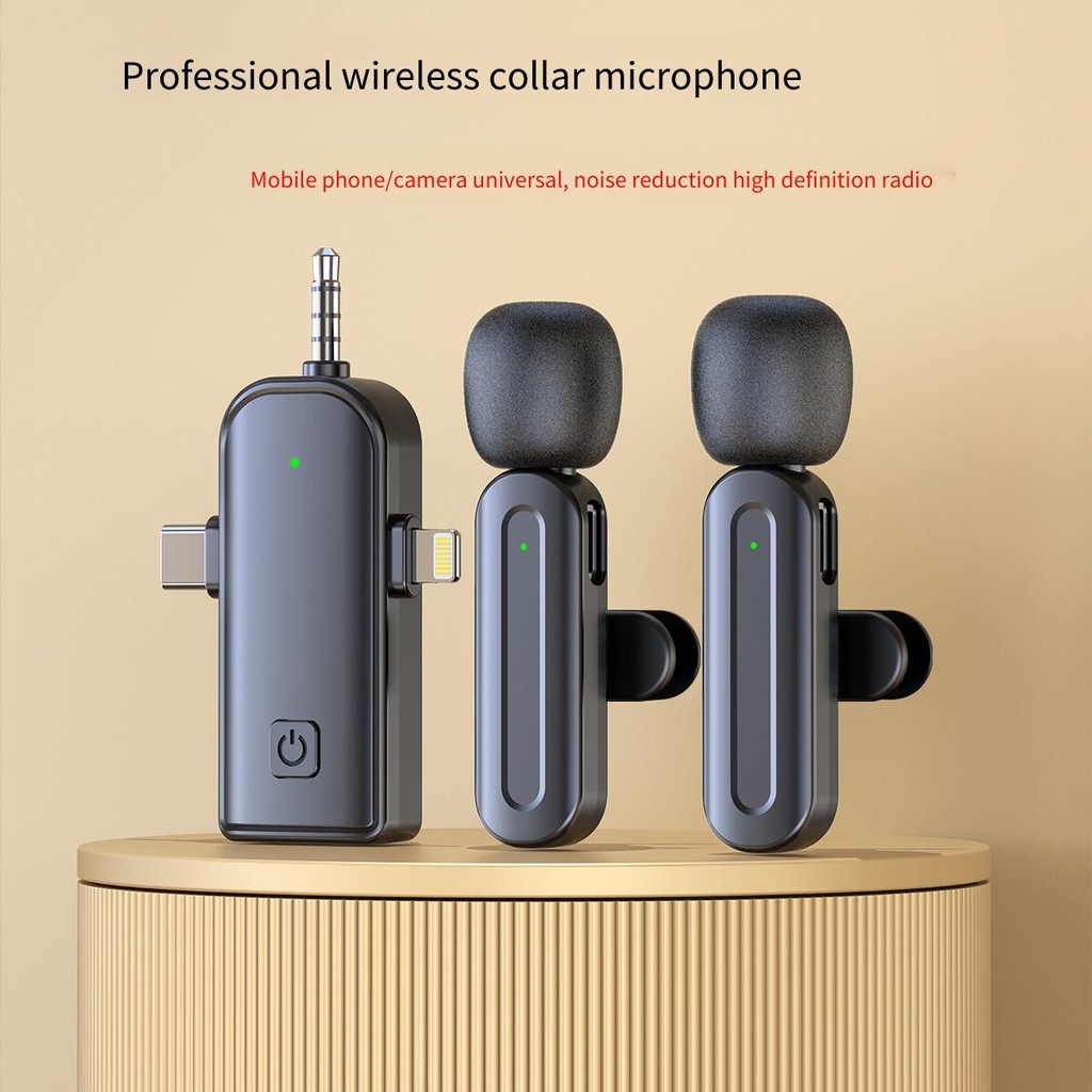 ลดเสียงรบกวน Anchor Video Microphone ไมโครโฟนวิทยุ 0 Delay Microphone โทรศัพท์มือถือ Live Clip-On Mi