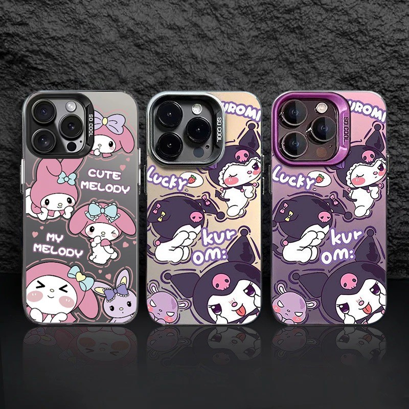 🌹การ์ตูนน่ารักคุโรมิเมโลดี้ เคส Iphone 11 16 13 15 Pro Max 7Plus 14 11 12 Pro Max 7Plus XR X XS Max 7 8 14 15 Plus