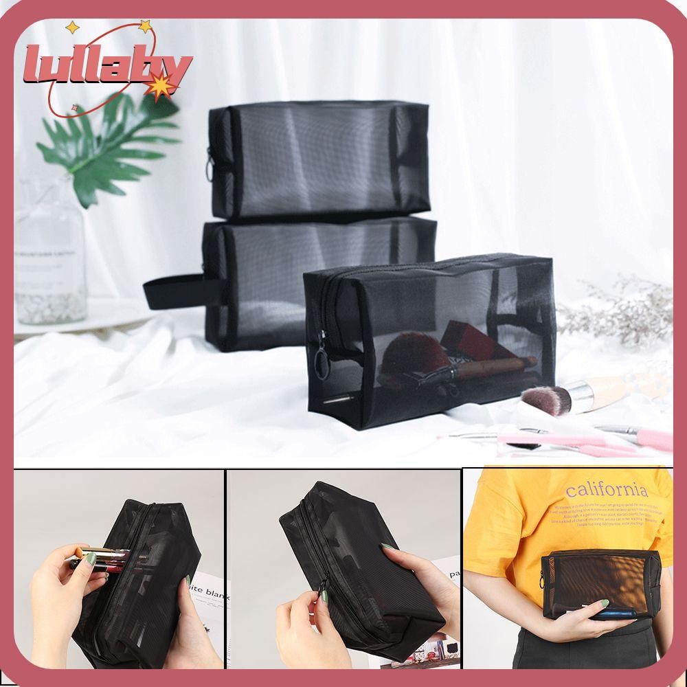 Lullaby กระเป๋าแต่งหน้าซิป Camping Mesh Package