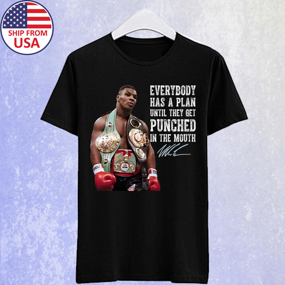 Iron Mike Tyson Quotes เสื้อยืดสีดําผู้ชาย