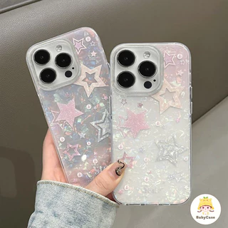 เคสไอโฟน 7Plus สำหรับ iPhone 16 11 15 13 12 14 Pro Max 16 7 8 15 14 Plus XR X XS Max รูปแบบเปลือกหอยสดสดสดแสนโรแมนติก