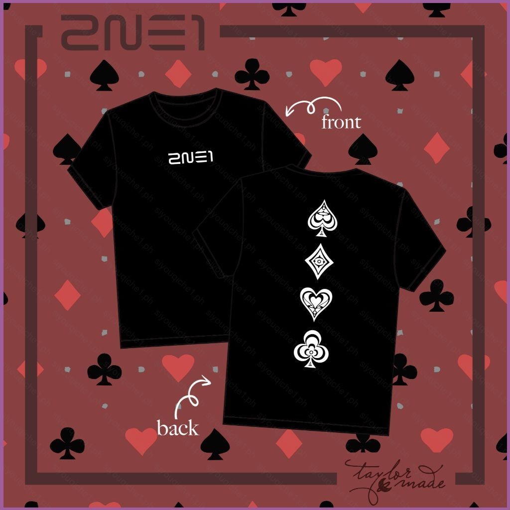 💯เสื้อยืด🤗 SY1 2ne1 CL Park Bom Sandara Park Minzy ฤดูร้อนเสื้อยืด KPOP แขนสั้นด้านบน S-5XL