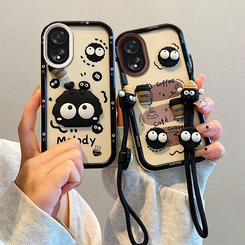 เคส oppo a17 เคส oppo a17k เคสโทรศัพท์ตุ๊กตา 3D น่ารักสําหรับเคส .