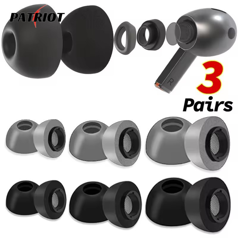 สําหรับ Samsung Galaxy Buds3 Pro - 1/3 คู่หน่วยความจําฟองน้ํา Eartips - หูฟังบลูทูธเคล็ดลับหูเปลี่ยน