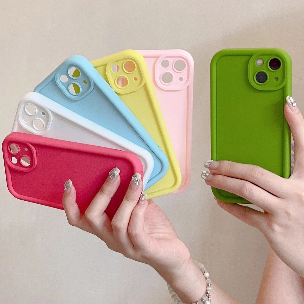 สีลูกกวาดซิลิโคนนุ่ม กรณี Realme C25Y 5 11 C53 5i C67 C15 C51 Note C3 50 C20 C25 C55 7i 6i 8i C31 C21 C12 C35 C17 C33 C