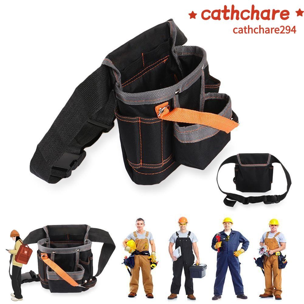 Cathchare294 กระเป๋าเครื่องมือช่างไฟฟ้าคุณภาพสูงกระเป๋าคาดเอวกระเป๋าเครื่องมือบํารุงรักษา