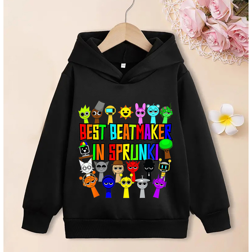 2025 ใหม่ Sprunki เกมพิมพ์ Hoodies ชายหญิงอะนิเมะเสื้อการ์ตูน Incredibox แขนยาว Streetwear ตลก Sprunki Hoodie