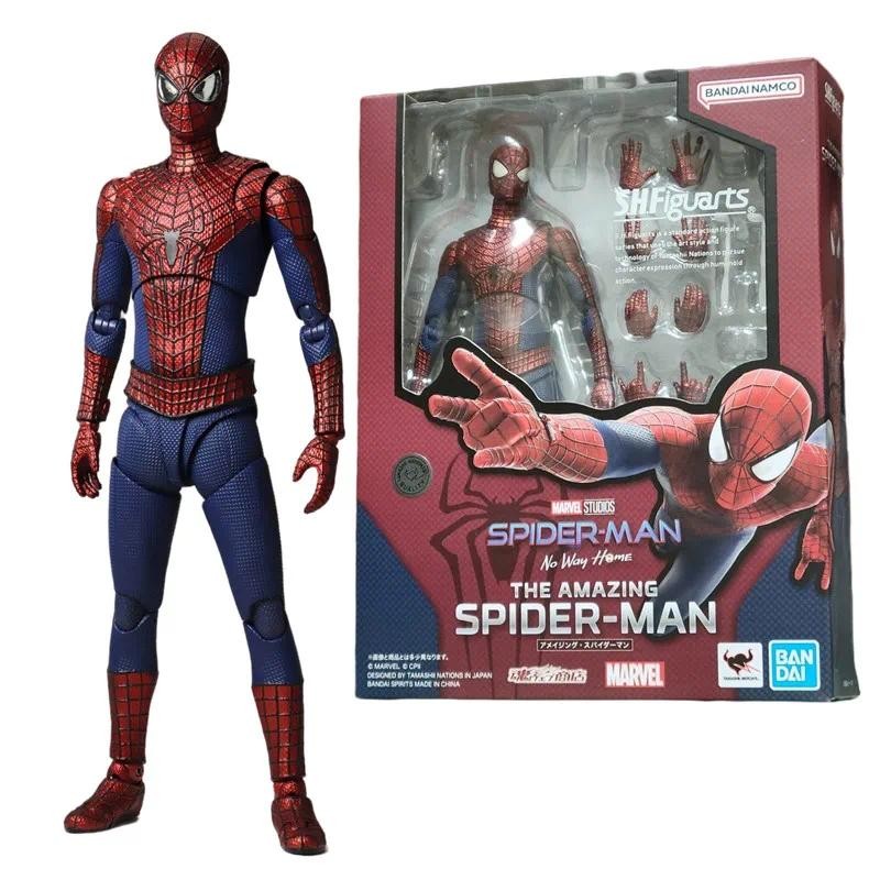 Shf Spider-Man No Way Home the amazing Spider Man Andrew Garfield Action Figures ตุ๊กตารุ่นลิมิเต็ด