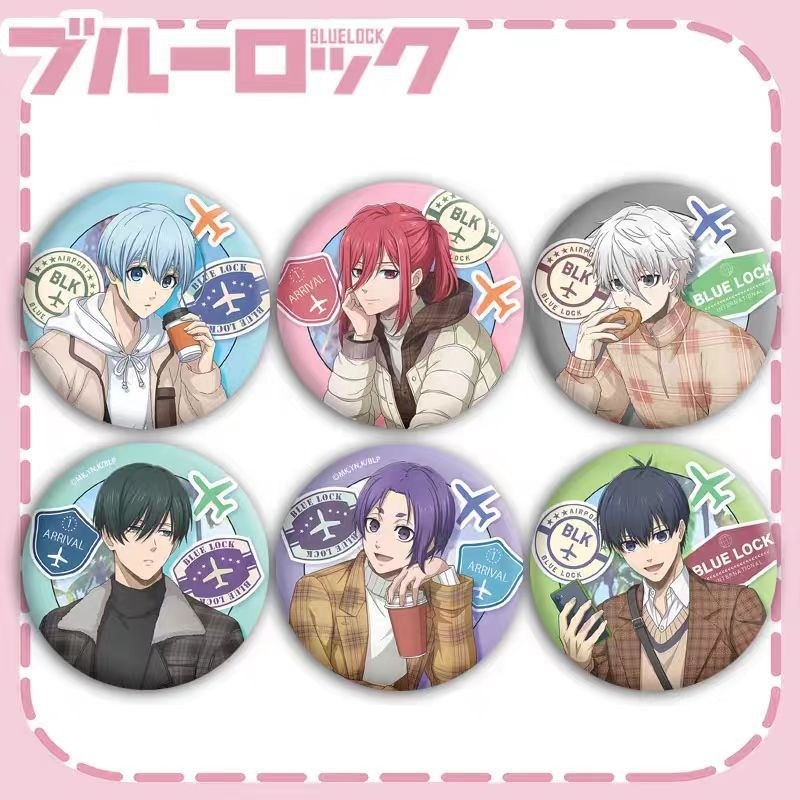 อะนิเมะ Blue Lock Seishiro Nagi Isagi Yoichi Badge เข็มกลัดคอสเพลย์ Pins เครื่องประดับแฟชั่นของขวัญคอลเลกชัน