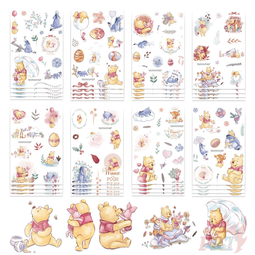 8แผ่น/ชุด ❉ สติ๊กเกอร์หมีพู ❉ Diy แฟชั่นสติ๊กเกอร์ Doodle กันน้ํา