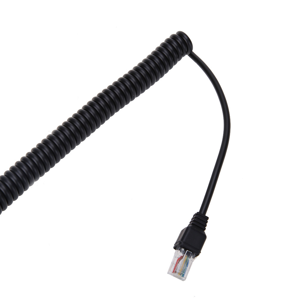 [colog.th] ไมโครโฟนมือสีดําไมโครโฟน DTMF 16 คีย์สําหรับ Kenwood TK-686 780 862 863G วิทยุติดรถยนต์