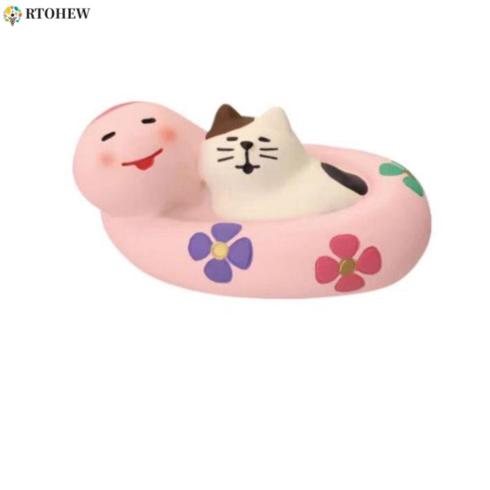 RTOHEW ZAKKA Cat Figurines Handmade Creative Home Decor