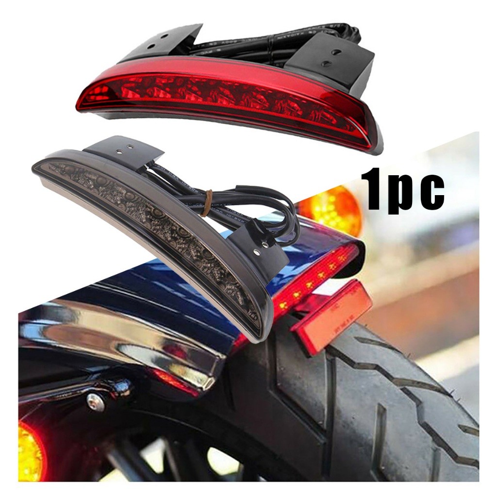 คูปองสถดคุ้ม！ ไฟเบรคท้ายมอเตอร์ไซค์LED สําหรับ Harley XL883 1200 ไฟท้ายจักรยาน12V
