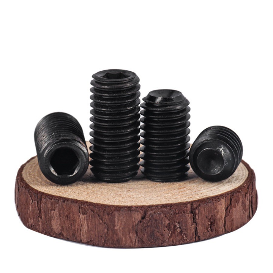 12.9 ชุบดำ ตัวหนอน หกเหลี่ยม ปลายตัด เกลียวมิล สกรู เกรดแข็งพิเศษ Hex Socket Set Screw M1.6/M2/M2.5/M3/M4/M5/M6 (FGH-YL-TH-Y) - รูปที่ 7