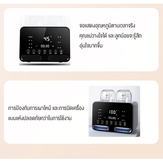 doudou เครื่องอุ่นนม นึ่งขวดนม อุ่นอาหารเสริม ใช้งานด้วยปุ่มเดียวอย่างรวดเร็ว มัลติฟังก์ชั่น