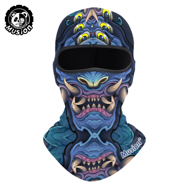 Musion หน้ากาก Balaclava ลายกะโหลก กันแดด กันฝุ่น สำหรับขี่จักรยานและมอเตอร์ไซค์