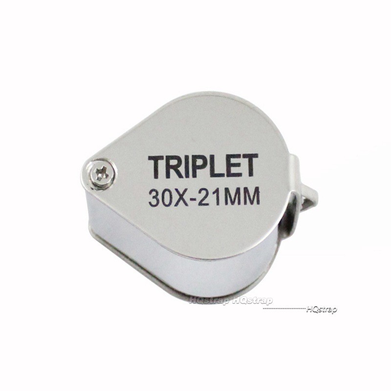 เครื่องประดับโลหะแว่นขยาย Jewelers Eye เครื่องมือนาฬิกาอุปกรณ์เสริม Jewellery พับ Loupe แก้วเลนส์ขยาย Triplet แก้วเครื่องประดับเพชร