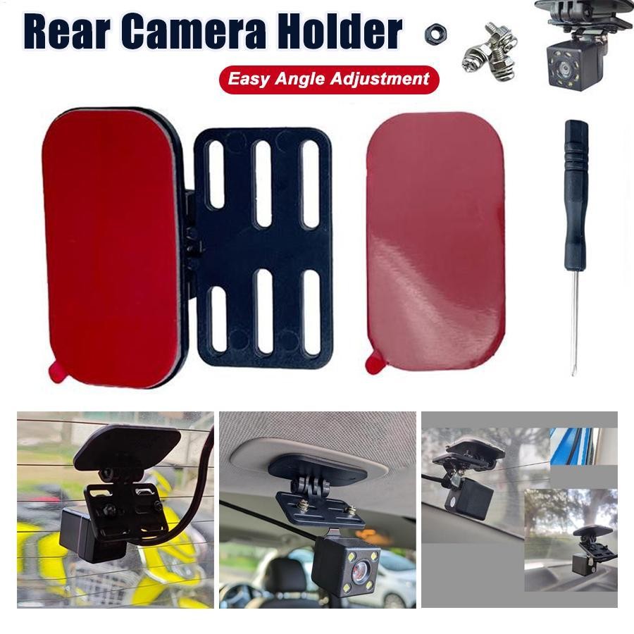 กล้องหน้าต่างด้านหลัง Mount Dash Cam Bracket กล้อง Mount สําหรับรถยนต์ด้านหลังกระจกสํารองวงเล็บกล้อง yaenith