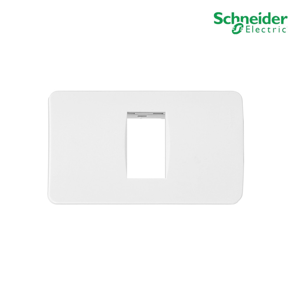Schneider Electric ฝาครอบ 1 ช่อง พร้อมตะแกรงพลาสติก สีขาว รุ่น Concept รหัส A3001 | PlugOn