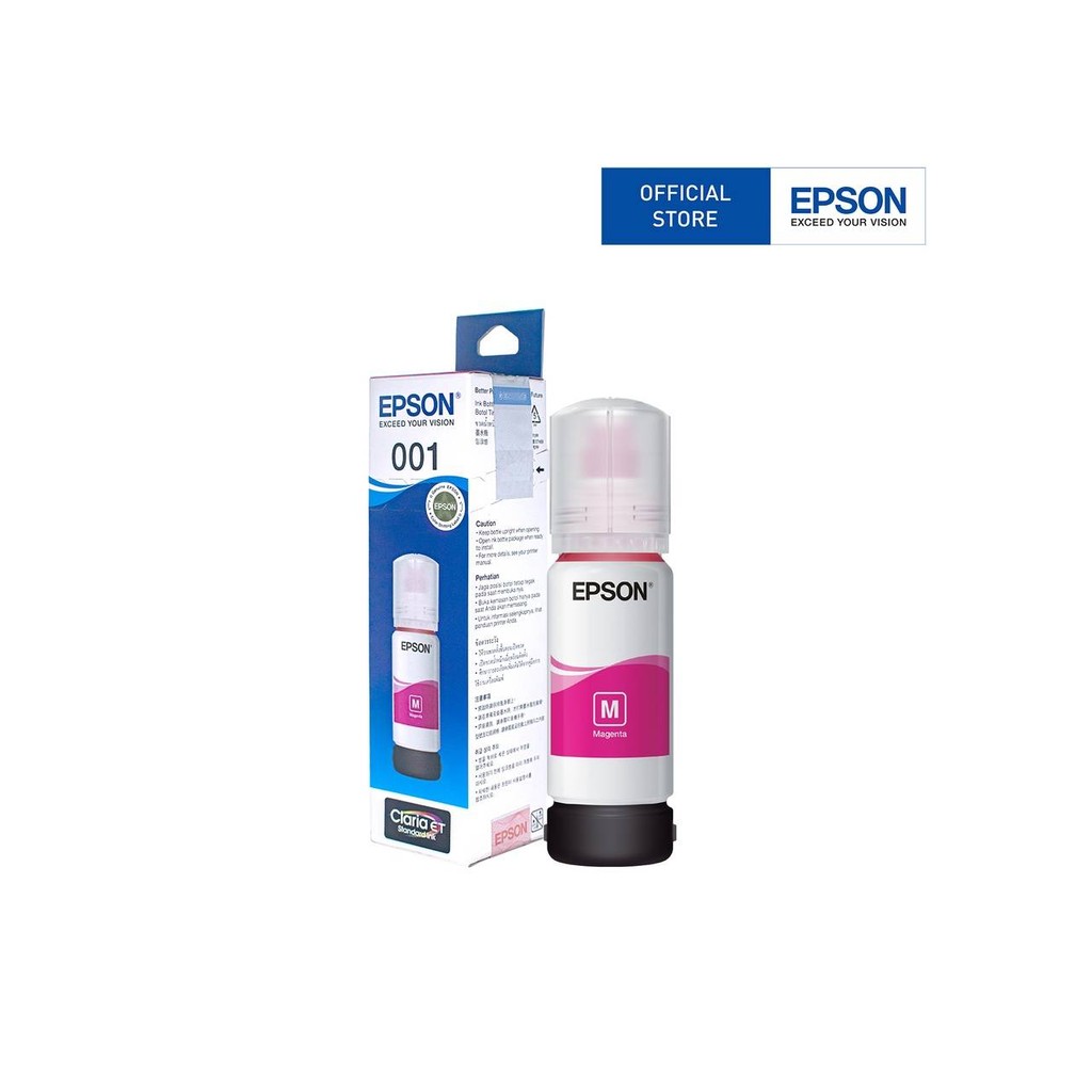 หมึกแท้เอปสัน Epson 001 inks for L4150, L4160, L4260, L4266, L6160, L6170, L6190, L6260, L6270, L6290 Printer - BK/C/M/Y - รูปที่ 2