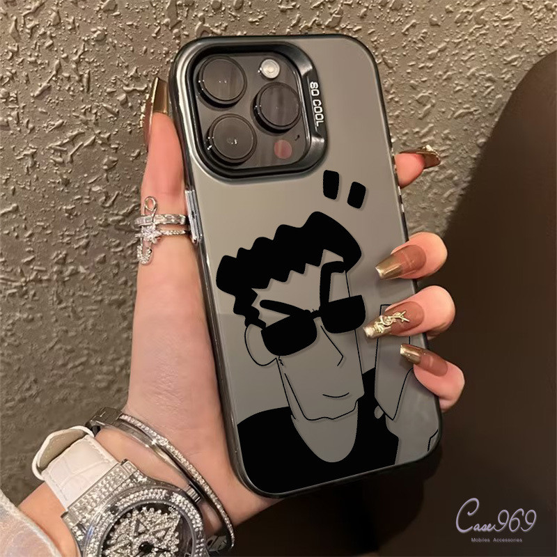 หล่อเจ๋ง การ์ตูนชายและหญิง คู่รัก เคสไอโฟน IPhone 13 11 15 12 16 14 Pro Max 7 16 8 15 Plus 7Plus X XR XS Max SE 2020 เคส - รูปที่ 6