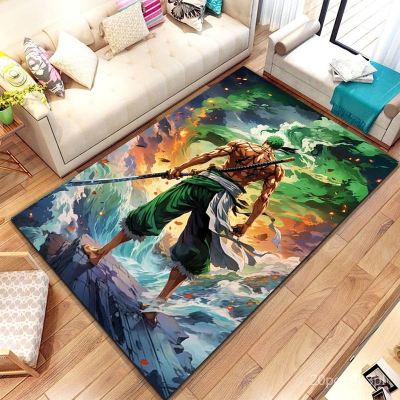 One Piece anime HD printing carpet suitable for living room bedroom decoration picnic camp kitchen m