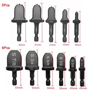 LANSEL1 5/6 ชิ้นท่อทองแดง Expander, เหล็กหกเหลี่ยมจับท่อรู Flare Extender, Take-over เครื่องมือคู่มือ HVAC ซ่อมชุด Swage เครื่องมือ