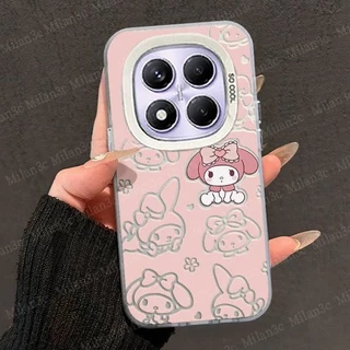 เคสสำหรับ Redmi Note 15 5G เคส Redmi Note 15 14 Pro 5G Redmi Note 15 14 Pro Plus เคสโทรศัพท์มือถือลายการ์ตูนสีชมพู Melody กันกระแทก แข็ง น่ารัก Katie