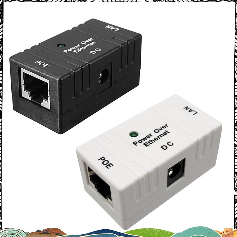 Super 100 Mbps 5V 12V 24V 48V/1A BJW POE หัวฉีด Power Splitter สําหรับกล้อง IP POE อะแดปเตอร์โมดูลเปลี่ยน - สีดํา