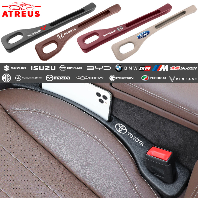 [Atreus] 2ชิ้น รถ ที่นั่ง ฟิลเลอร์ ด้านข้าง ตะเข็บ ปลั๊ก แถบ ป้องกันการรั่วไหล เติม ฟิลเลอร์ช่องว่างที่นั่งรถยนต์ อุปกรณ์ตกแต่งรถยนต์
