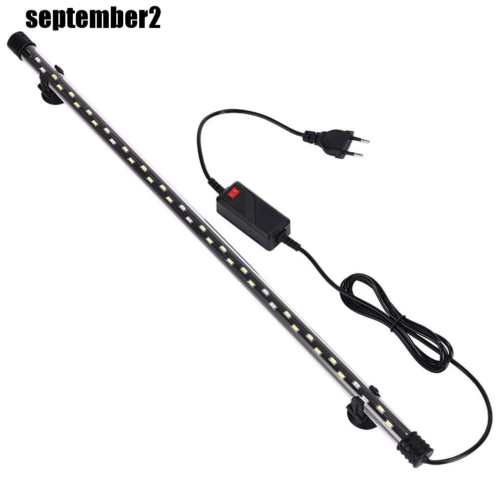 SPEPEMBER ไฟถังปลา 18-58 ซม.EU/US ปลั๊ก Submersible โคมไฟพืชน้ํา Underwater Decor ปลูกสีไฟ Aquarium ไฟ LED