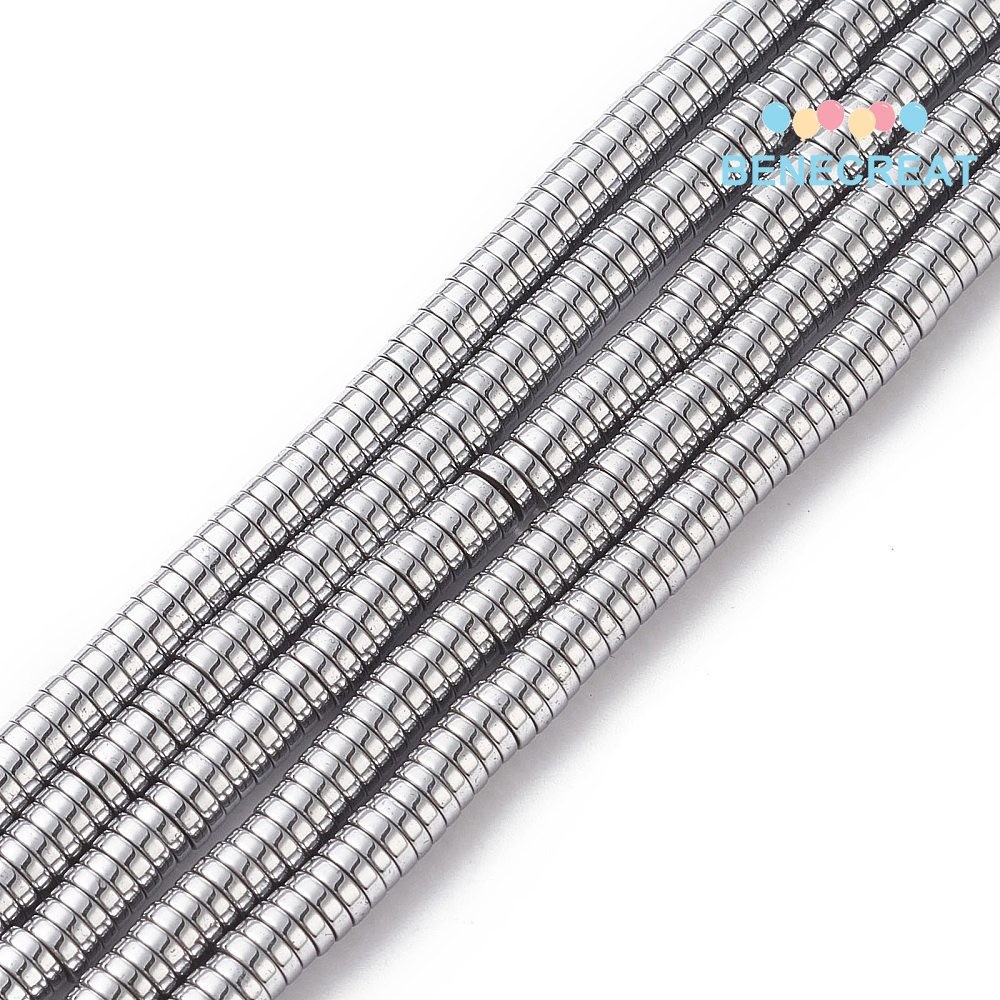 ลูกปัด Electroplate Non-e Strands Heishi ขนาด 4x1 มม. .grade A ประมาณ 350 ~ 357 ชิ้น/เส้น ความยาว 15.5 นิ้ว