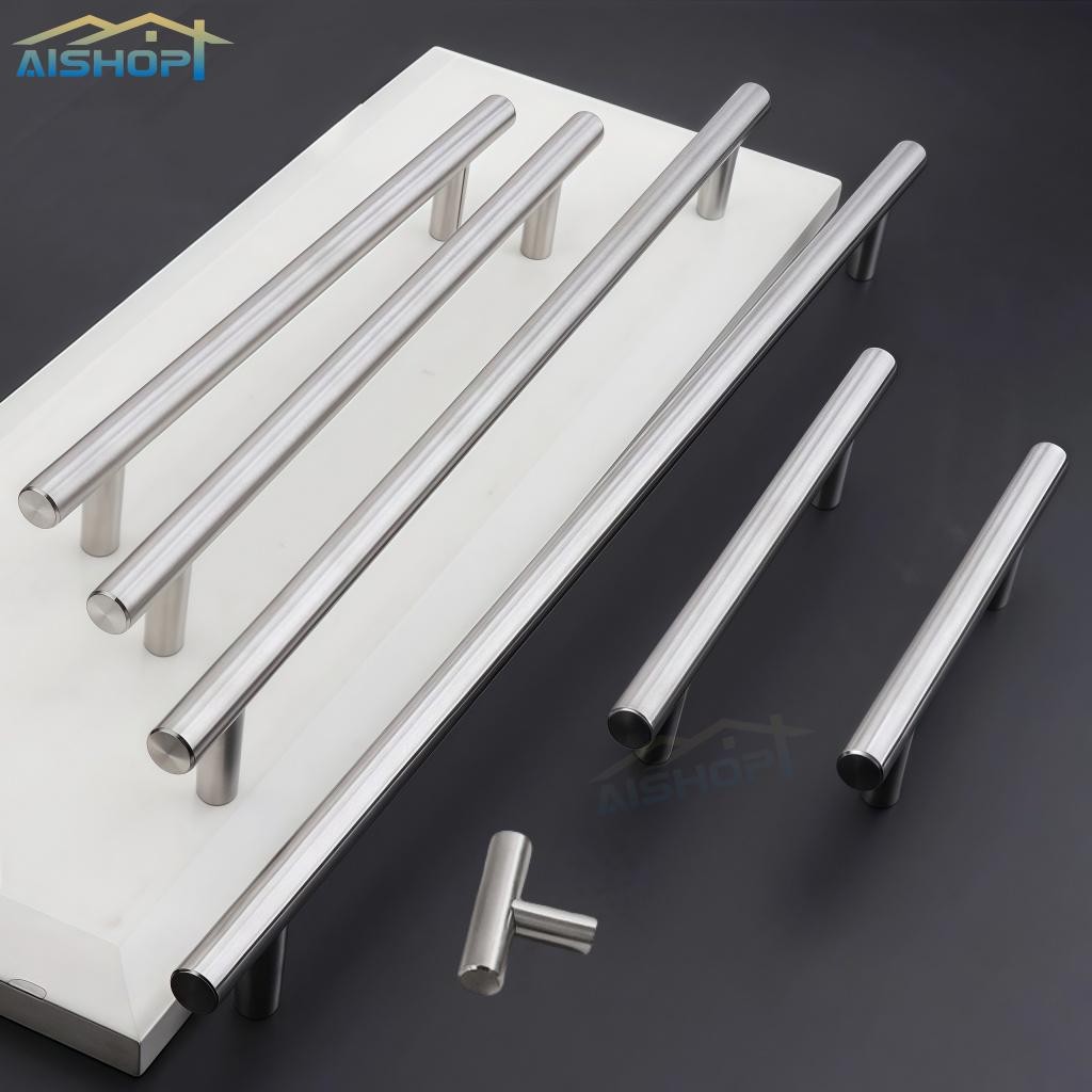 [ผู้ขาย SG]ตู้ครัวสแตนเลส Drawe ประตูตู้ T Bar Handle Pull Knob ลูกบิดตู้